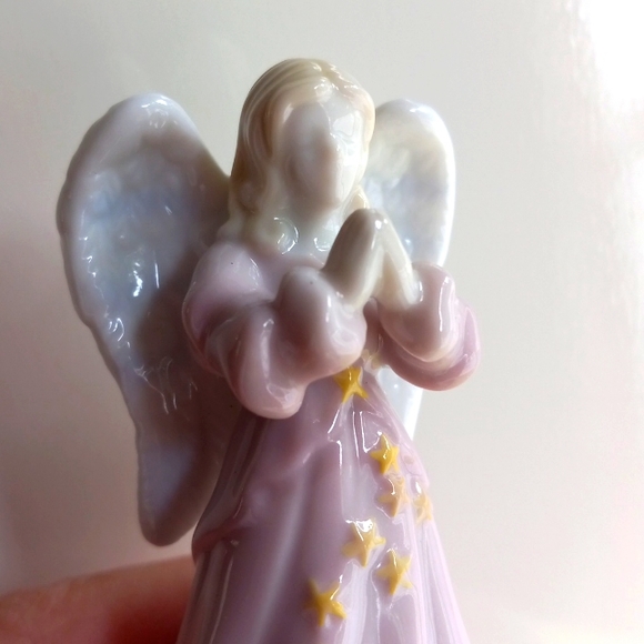 👼 The Worry Angel Porcelain Trinket Prayer Box by Roman, Inc - Excellent 👼 - Picture 3 of 4
